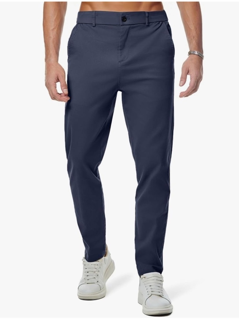 💙Men's Navy Slim Chino Pants